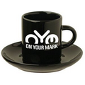 3 Oz. Tall Espresso Cup w/ Saucer (Colors)